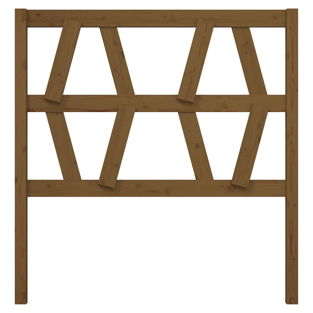 Vidaxl hoofdbord 81x4x100 cm massief grenenhout honingbruin