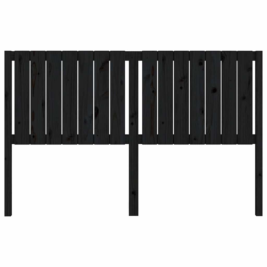 Vidaxl hoofdbord 165,5x4x100 cm massief grenenhout zwart
