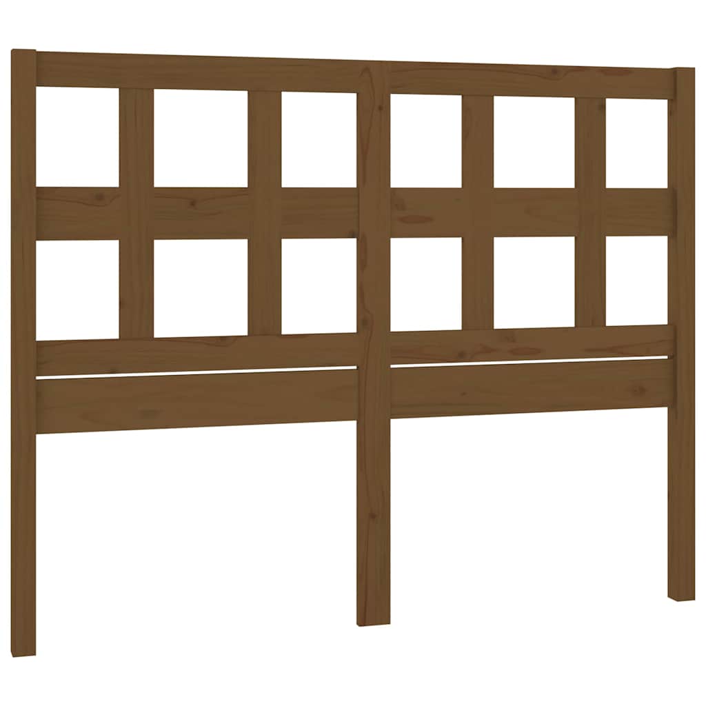 Vidaxl hoofdbord 185,5x4x100 cm massief grenenhout honingbruin