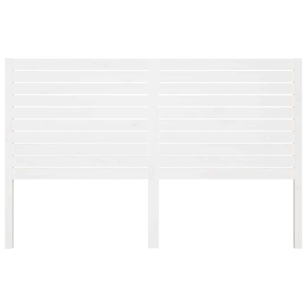 Vidaxl hoofdbord 141x4x100 cm massief grenenhout wit