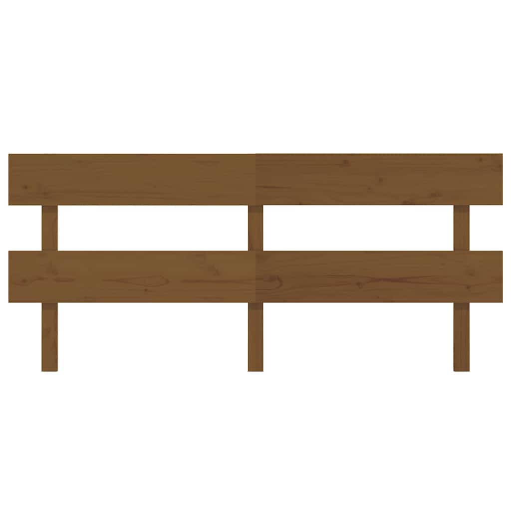 Vidaxl hoofdbord 184x3x81 cm massief grenenhout honingbruin