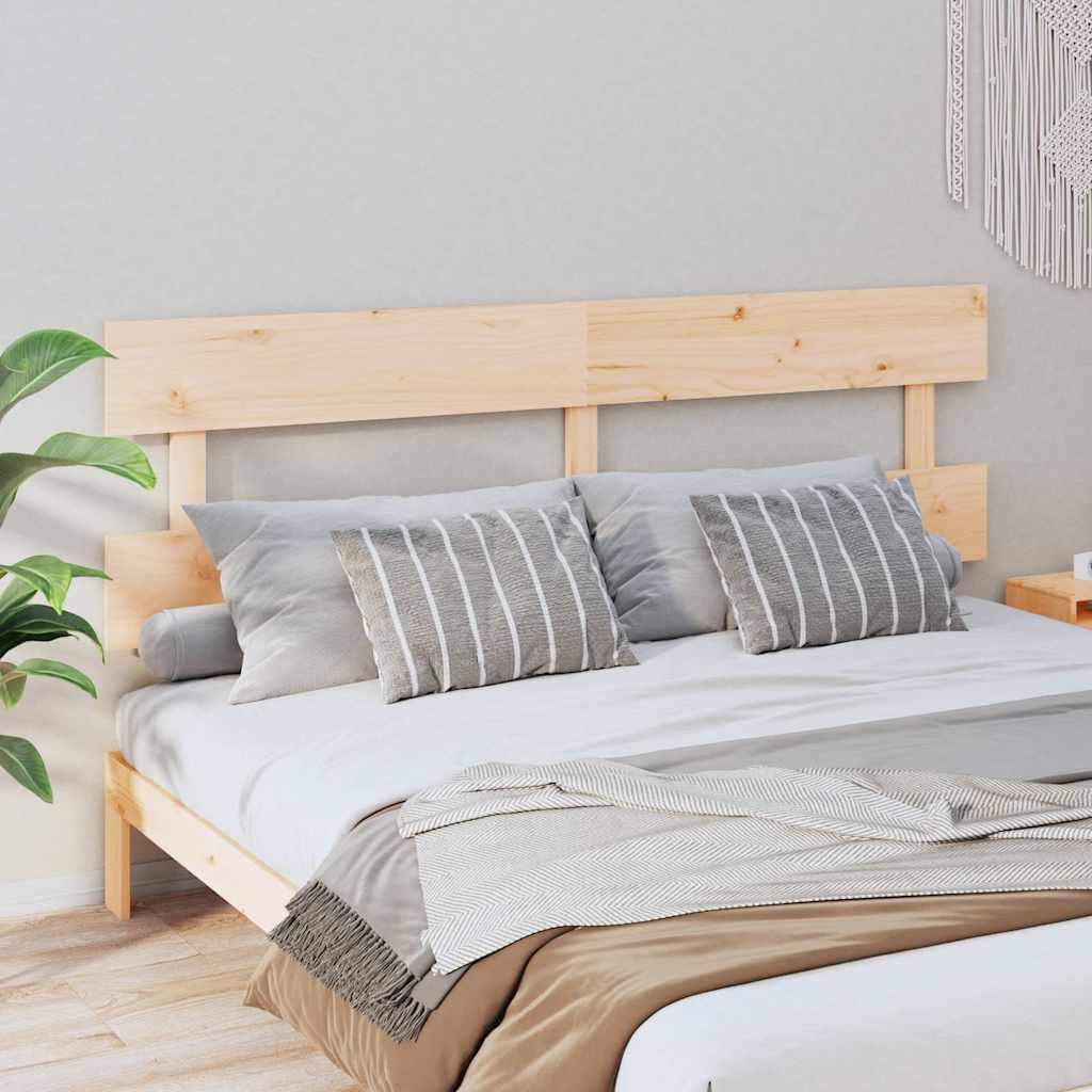 Vidaxl hoofdbord 204x3x81 cm massief grenenhout