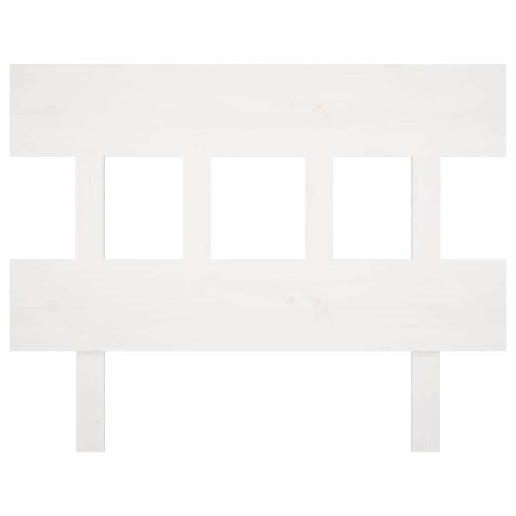 Vidaxl hoofdbord 103,5x3x81 cm massief grenenhout wit