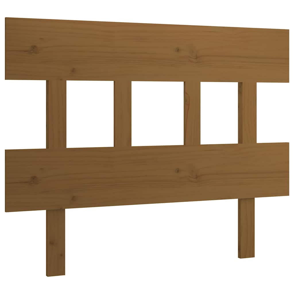 Vidaxl hoofdbord 103,5x3x81 cm massief grenenhout honingbruin