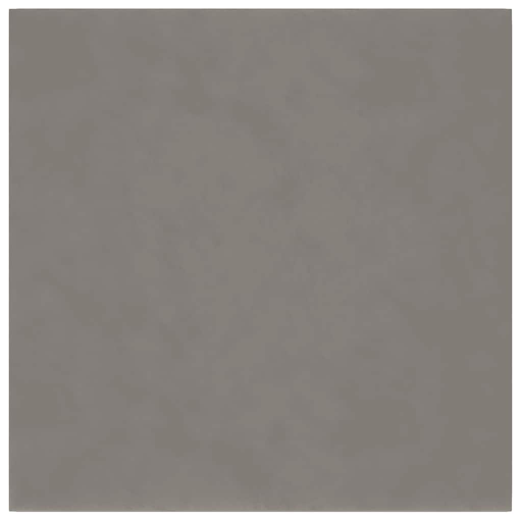 Vidaxl -Wandplatten 12 ST 1,08 m² 30 x 30 cm Samt hellgrau