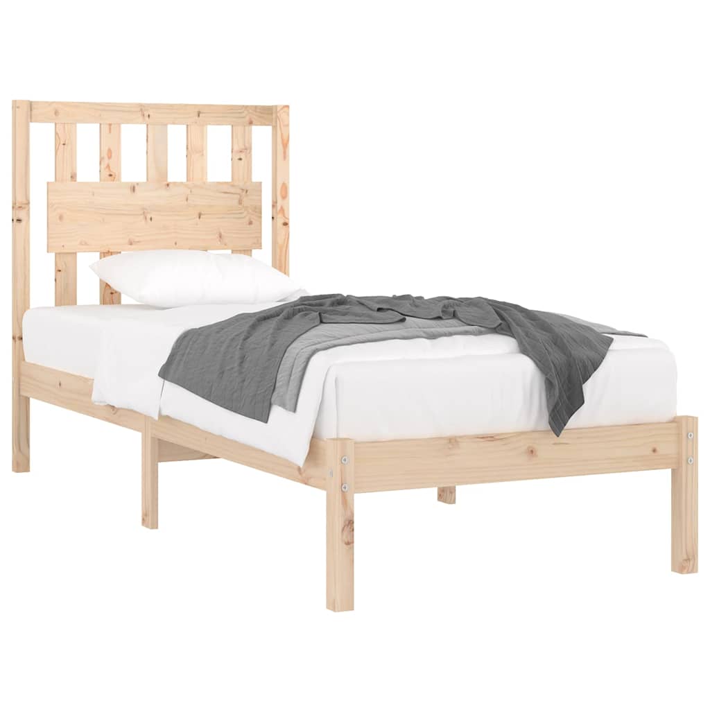Vidaxl bedframe massief grenenhout 90x190 cm