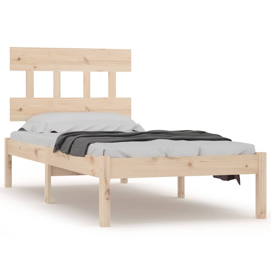 Vidaxl bedframe massief hout 90x200 cm