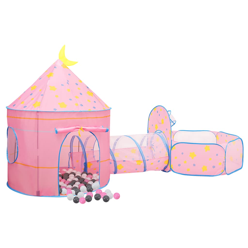 VIDAXL KinderSpeeltent traf 250 ballen 301x120x128 cm Roze
