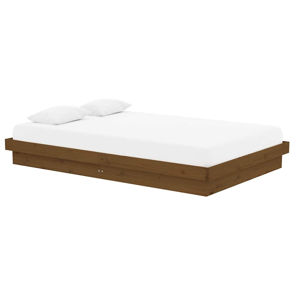 Vidaxl bedframe massief hout honingbruin 120x190 cm