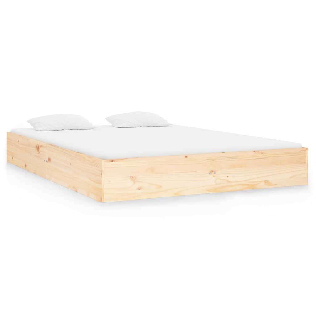 Vidaxl bedframe massief hout 140x190 cm