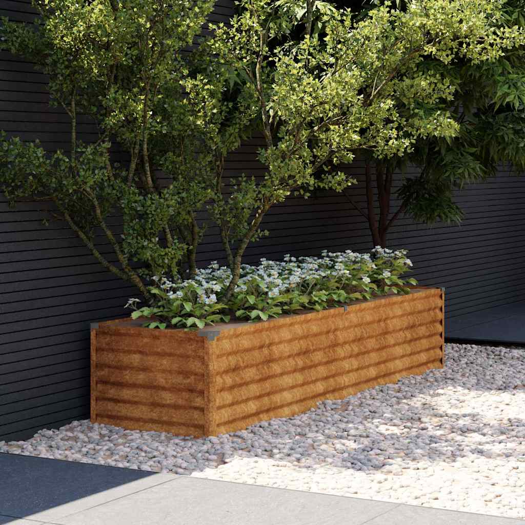 Vidaxx erhöhte Gartenbox 194x50x36 cm Cortenstahl