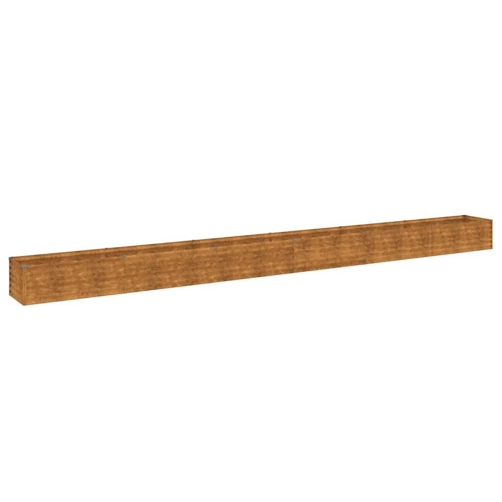 VidaXL Pflanzgefäß erhöht 580x50x36 cm Cortenstahl