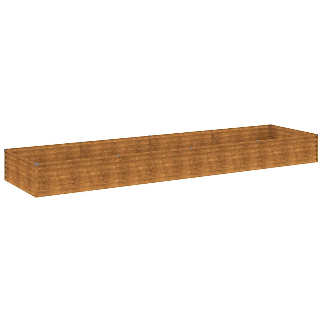 VIDAXL -Pflanzer erhöhte 387x100x36 cm Cortenstaal