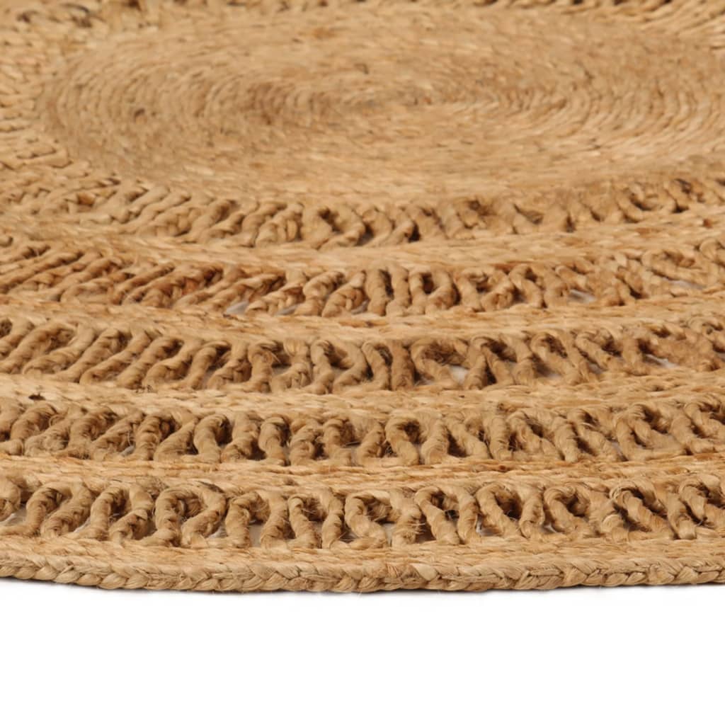 Vidaxl Teppich um 150 cm geflochtene Jute