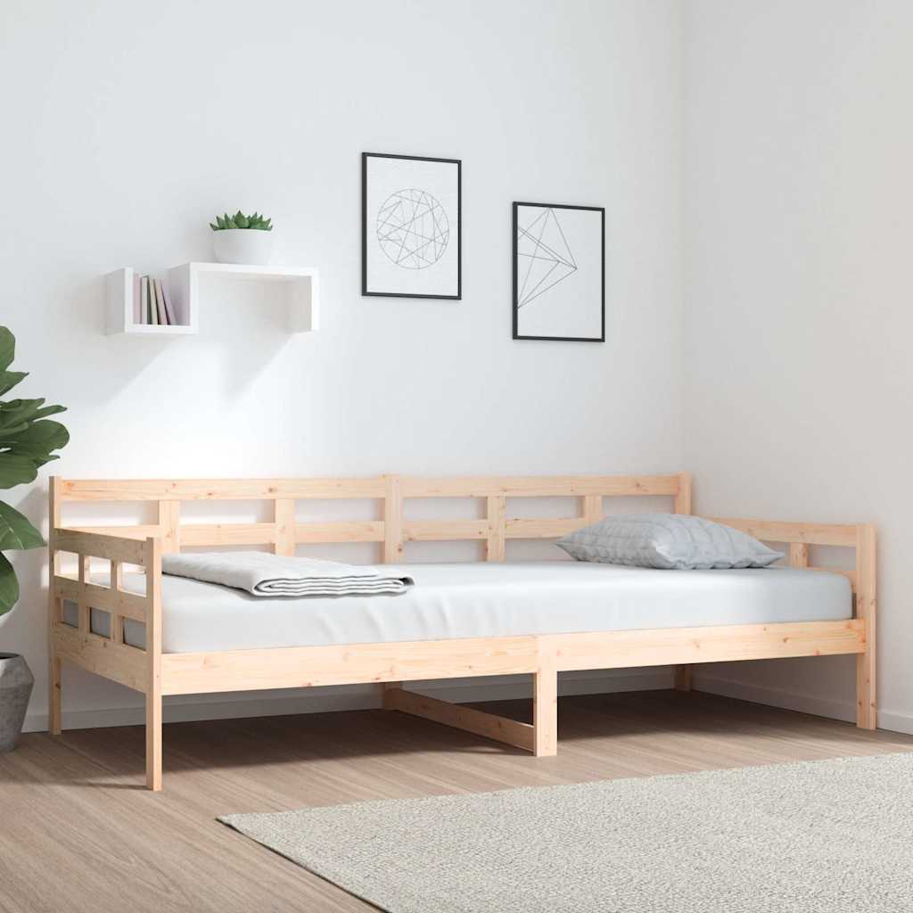Vidaxl slaapbank 90x200 cm massief grenenhout
