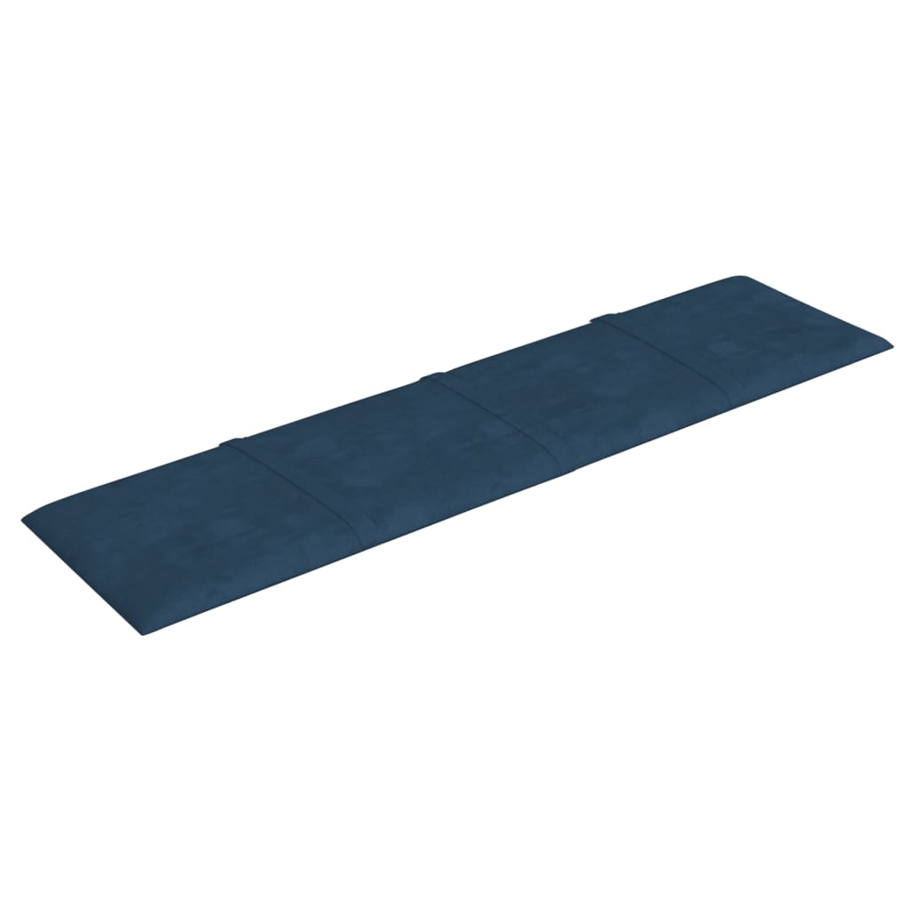 Vidaxl -Wandplatten 12 ST 1,08 m² 60x15 cm Samtblau