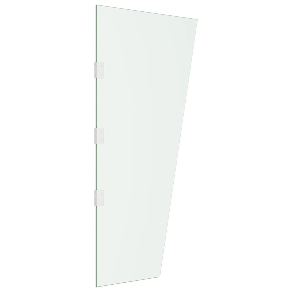 VIDAXL Seitentafeln für Türen Baldachin 2 Stcs gehärtetes Glas transparent