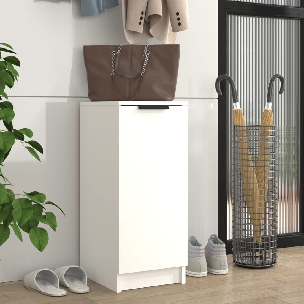 VidaXL Schuhschrank 30x35x70 cm Holzwerkstoff weiß