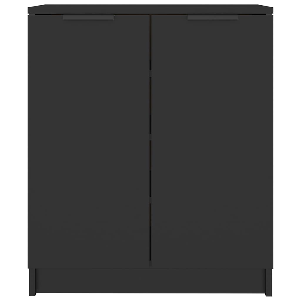 Vidaxl Schuhschrank 59x35x70 cm propertiertes Holzschwarz