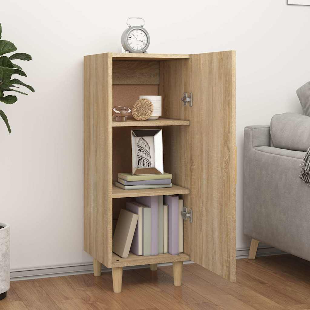 Vidaxl dressoir 34,5x34x90 cm bewerkt hout sonoma eikenkleurig
