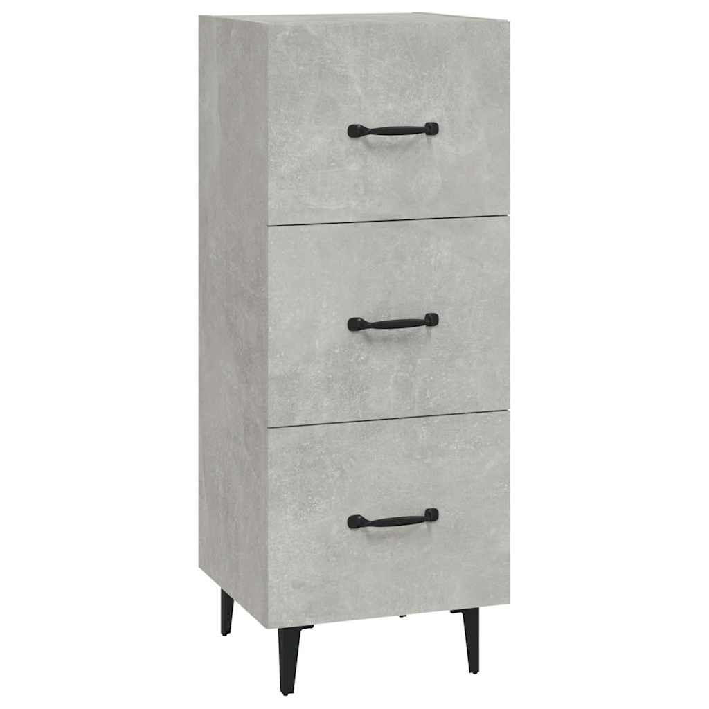 Vidaxl dressoir 34,5x34x90 cm bewerkt hout betongrijs