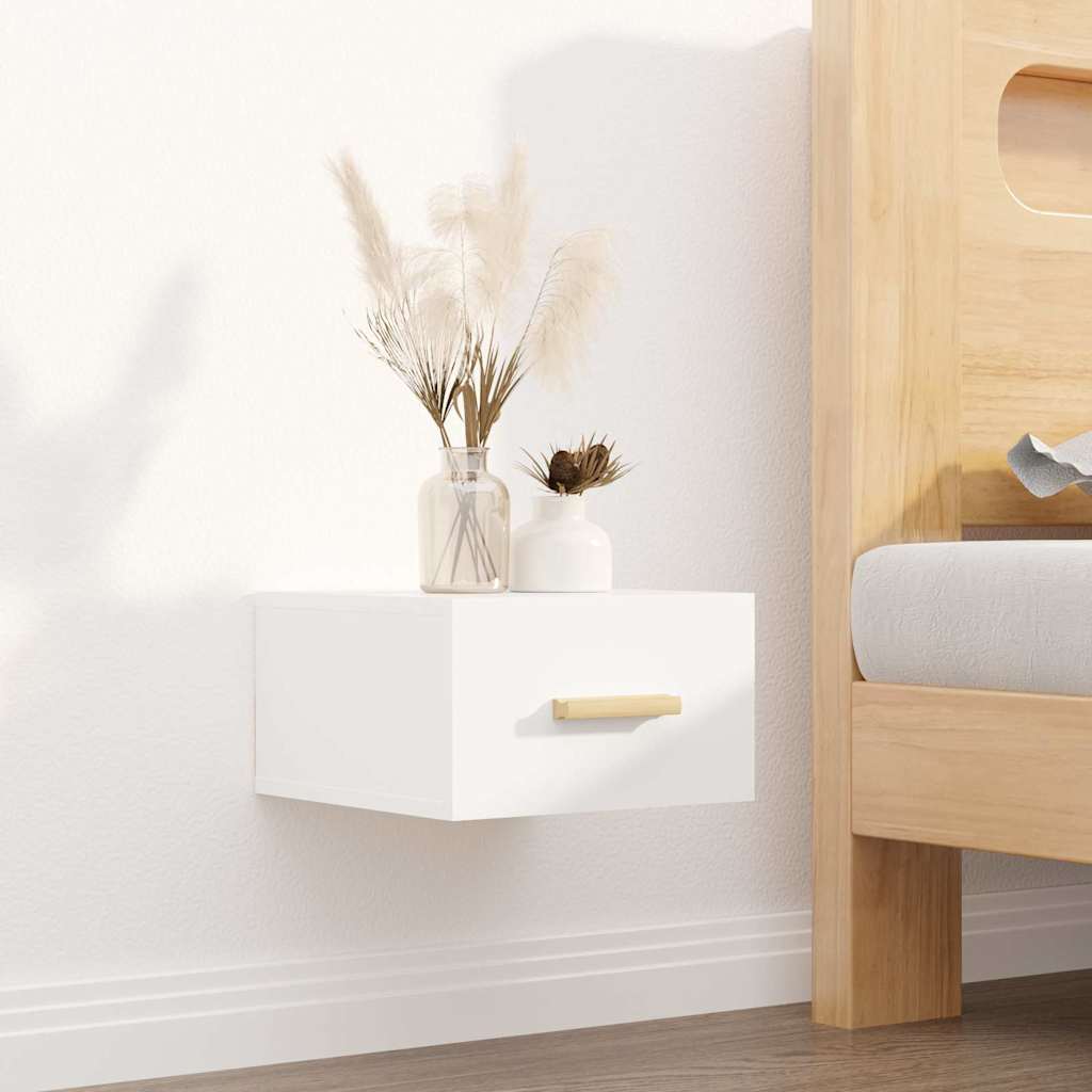 Vidaxl nachtkastje wandgemonteerd 35x35x20 cm wit