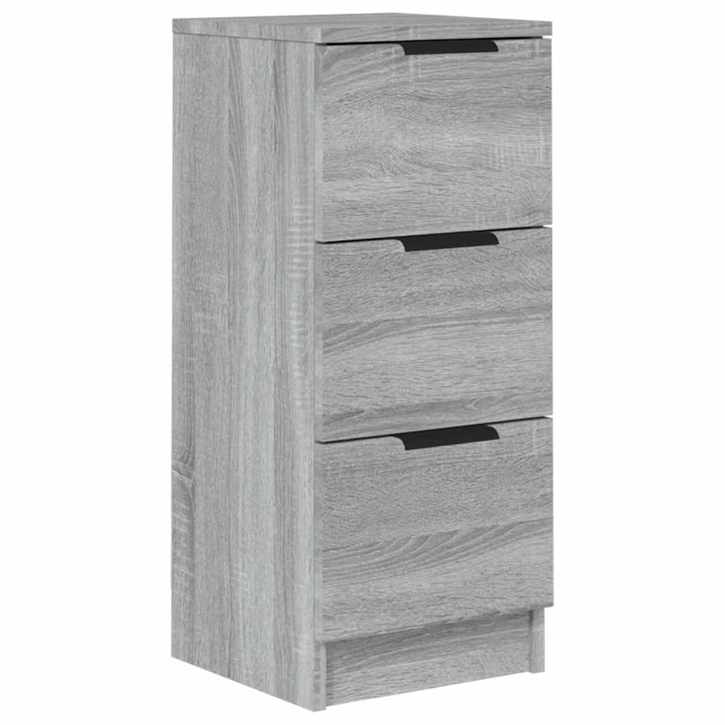 Vidaxl dressoir 30x30x70 cm bewerkt hout grijs sonoma eikenkleurig