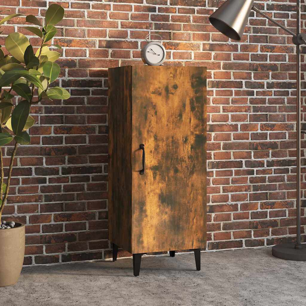 Vidaxl dressoir 34,5x34x90 cm bewerkt hout gerookt eikenkleurig