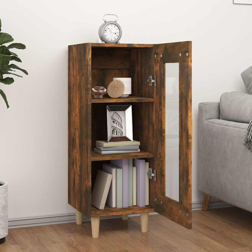 Vidaxl dressoir 34,5x34x90 cm bewerkt hout gerookt eiken