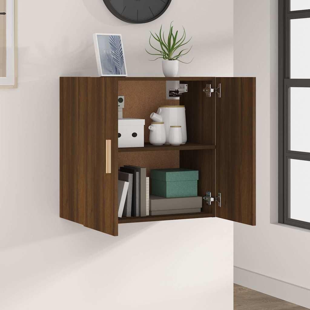 Vidaxl wandkast 60x30x60 cm bewerkt hout bruin eikenkleur