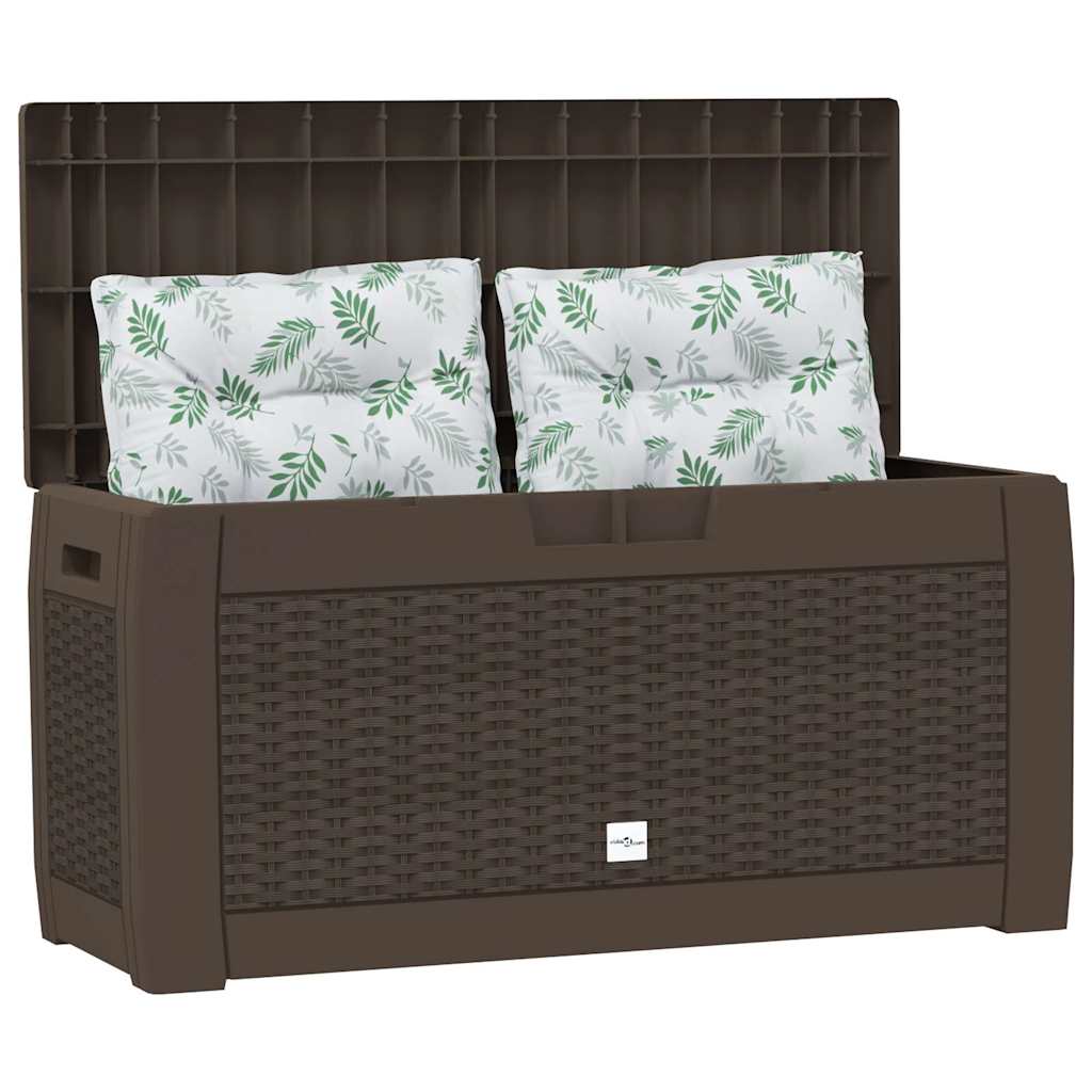 Vidaxl tuinbox 119x48x60 cm polypropeen bruin