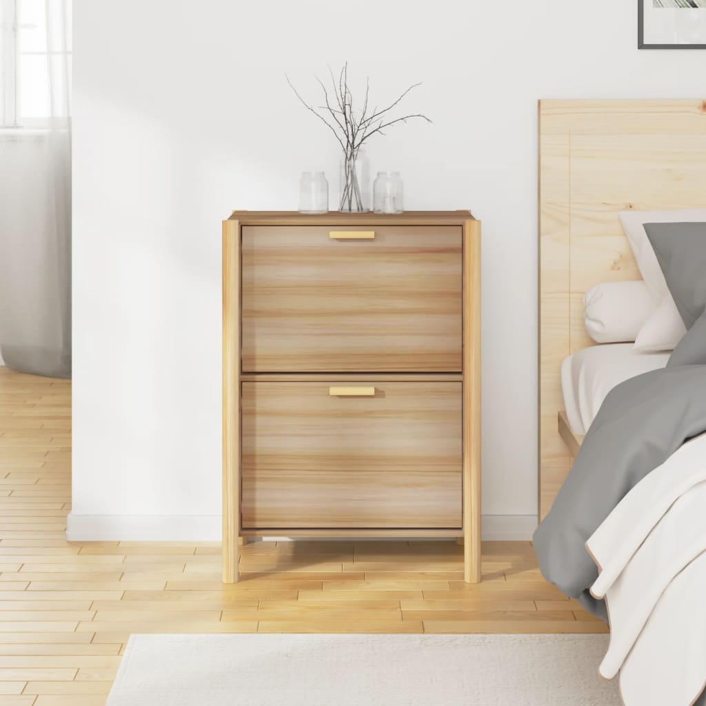 Vidaxl Schuhschrank 57,5 x 33 x 80 cm verarbeitetes Holz