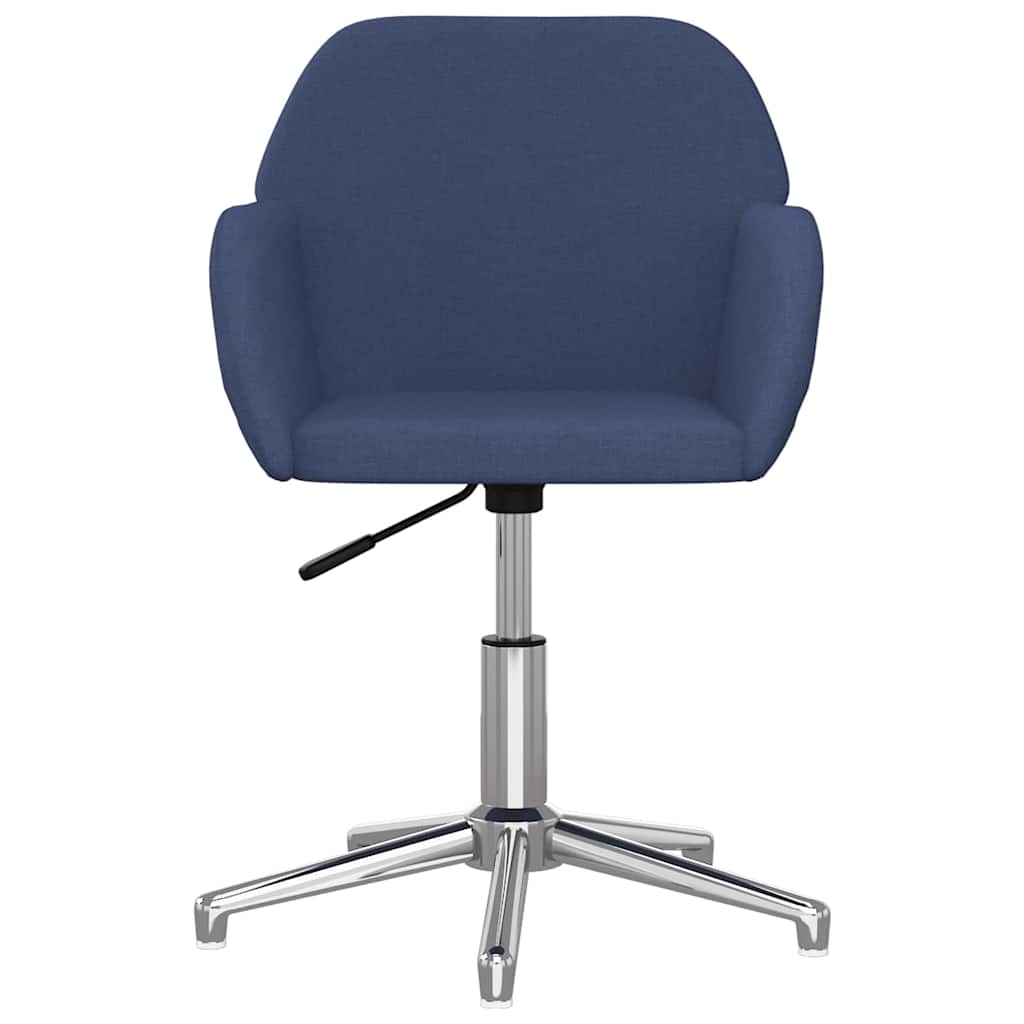 Vidaxl kantoorstoel draaibaar stof blauw