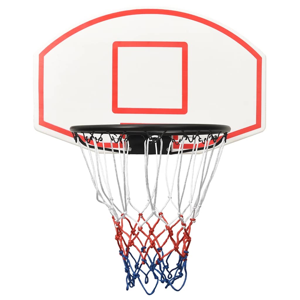 VIDAXL -Basketballbrett 71x45x2 cm Polyethylenweiß