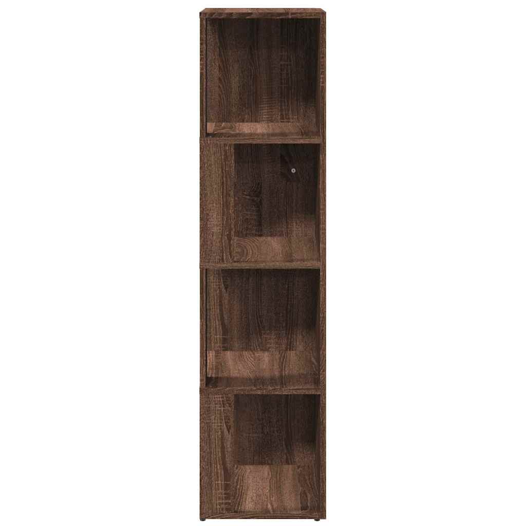Vidaxl hoekkast 33x33x132 cm bewerkt hout bruin eikenkleur