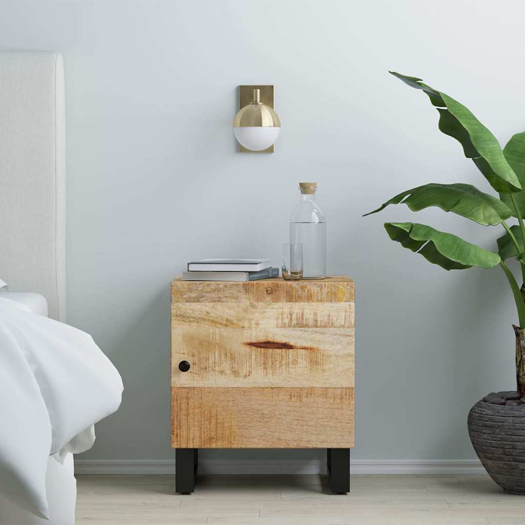 Vidaxl nachtkastje 40x33x46 cm massief mangohout