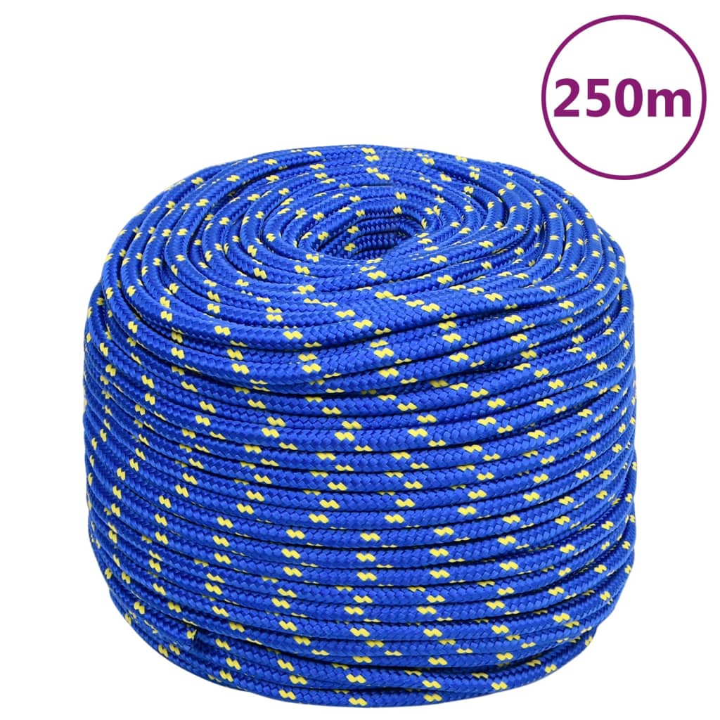 Vidaxxl Bootsseil 6 mm 250 m Polypropylen blau