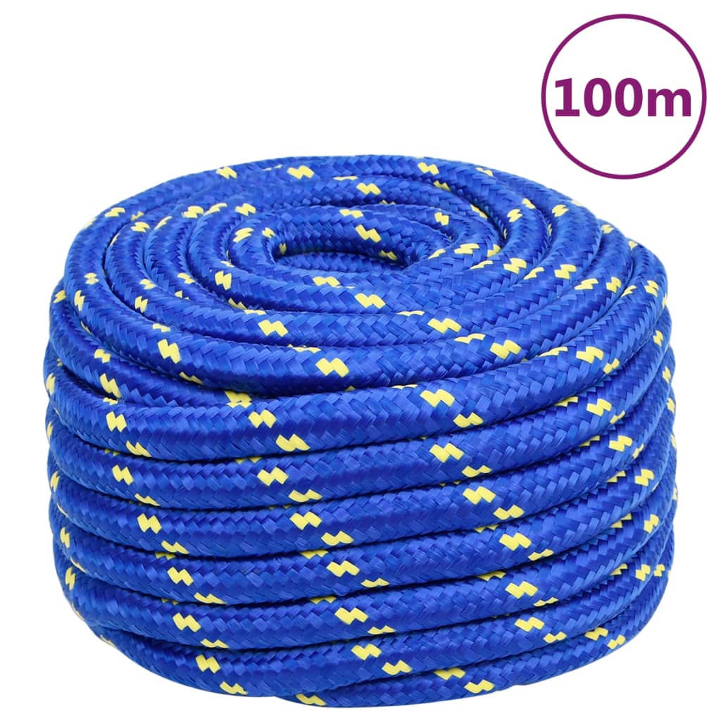 Vidaxl Bootsseil 20 mm 100 m Polypropylen blau