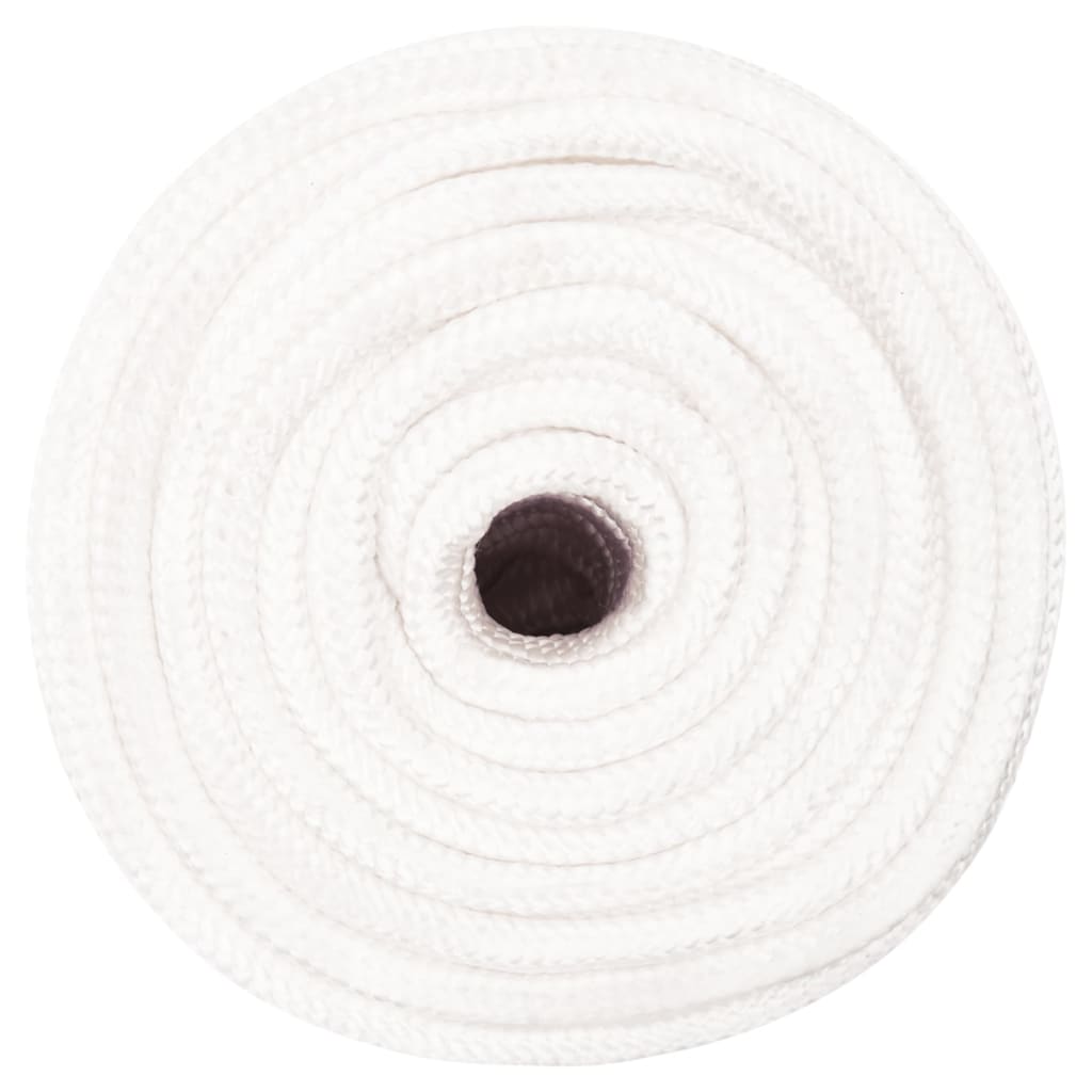 Vidaxl Bootsseil 12 mm 50 m Polypropylen massiv weiß