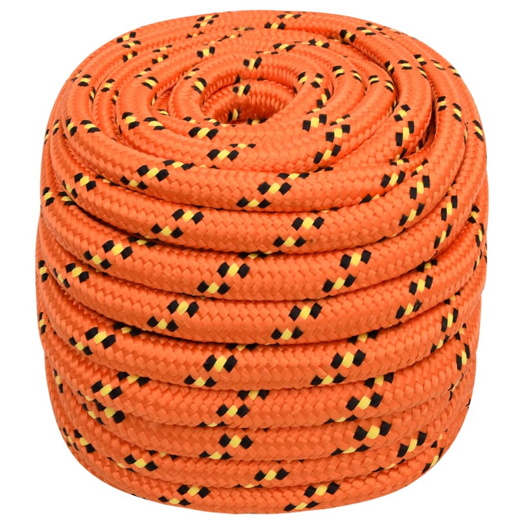 VidaXL Bootsseil 20 mm 25 m Polypropylen Orange