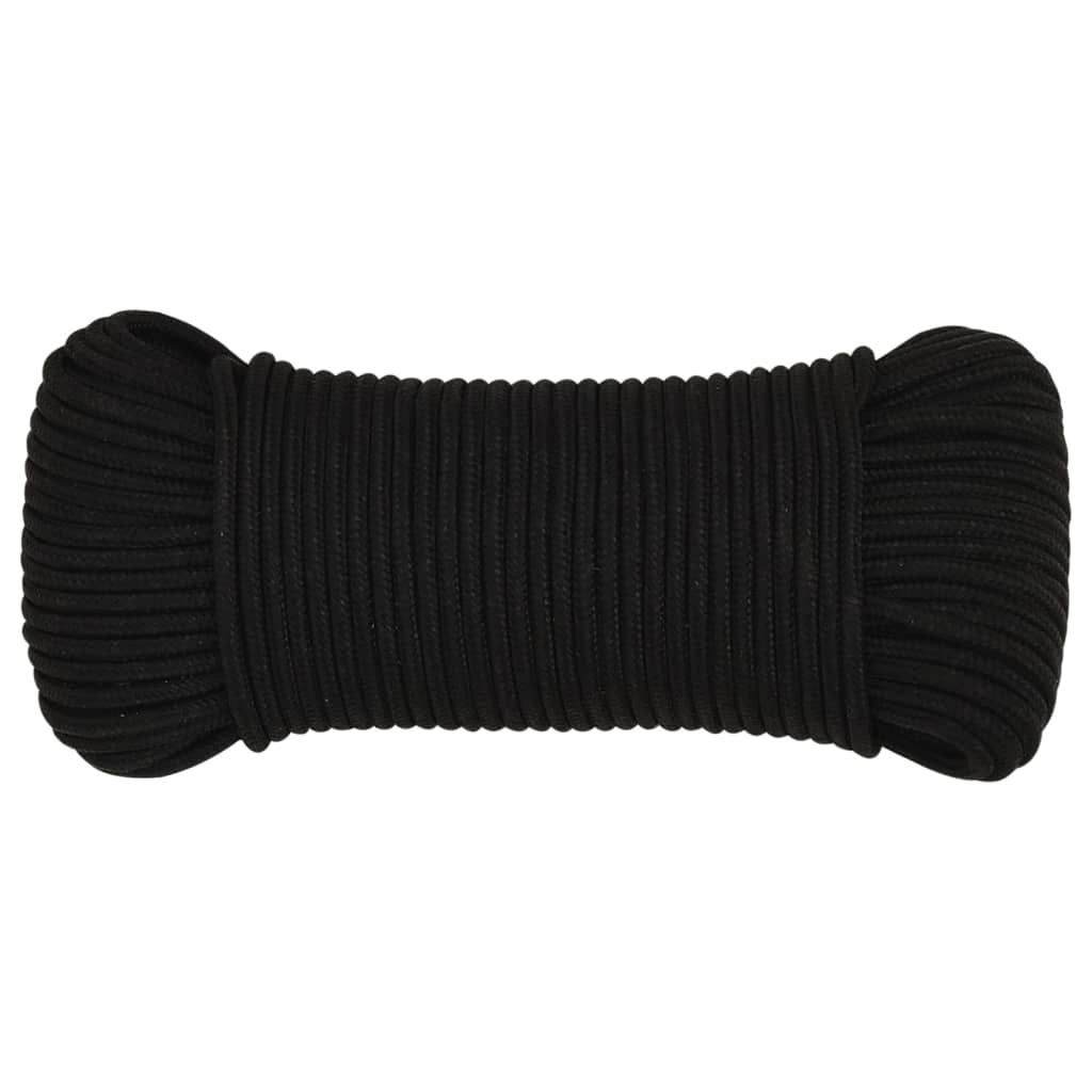 Vidaxl Werkouw 5 mm 25 m Polyesterschwarz