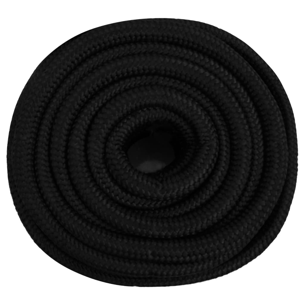 Vidaxx Arbeitsseil 20 mm 100 m Polyester schwarz