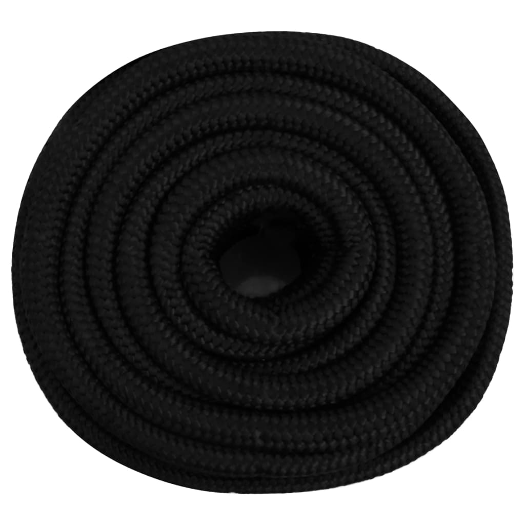 Vidaxx Arbeitsseil 25 mm 25 m Polyester schwarz