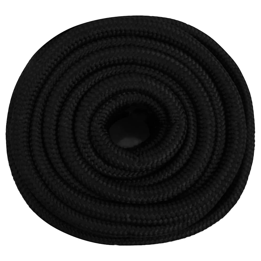 Vidaxx Arbeitsseil 25 mm 50 m Polyester schwarz