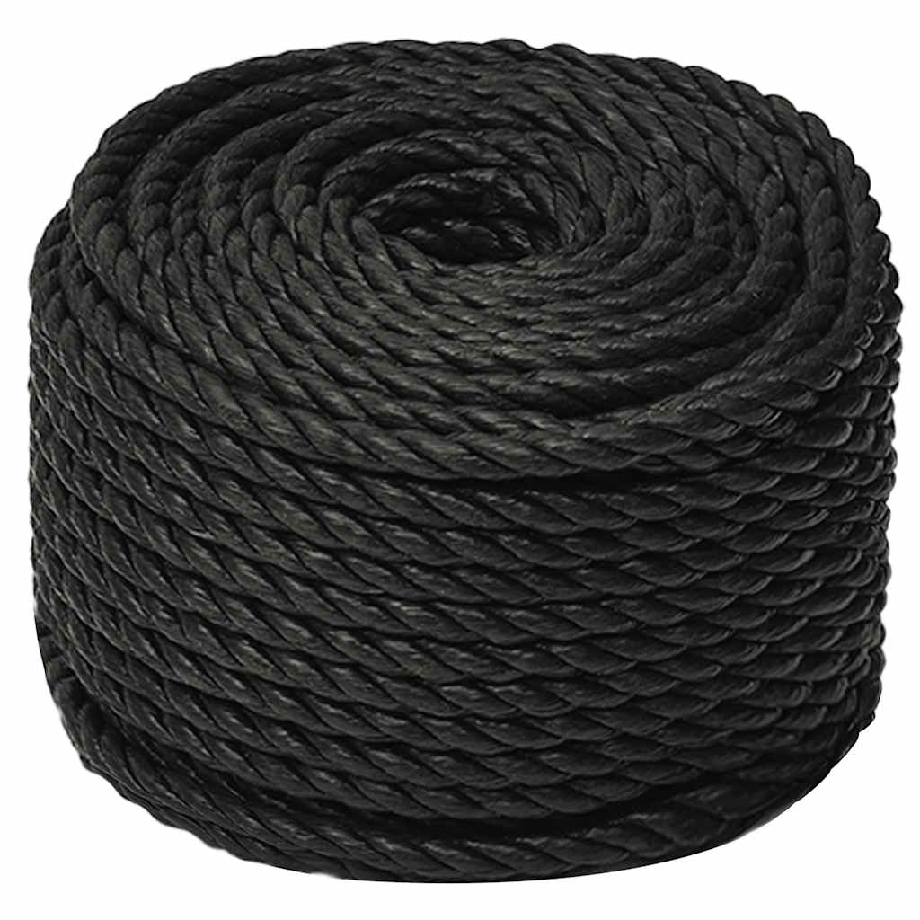 Vidaxx Arbeitsseil 16 mm 25 m Polypropylen schwarz