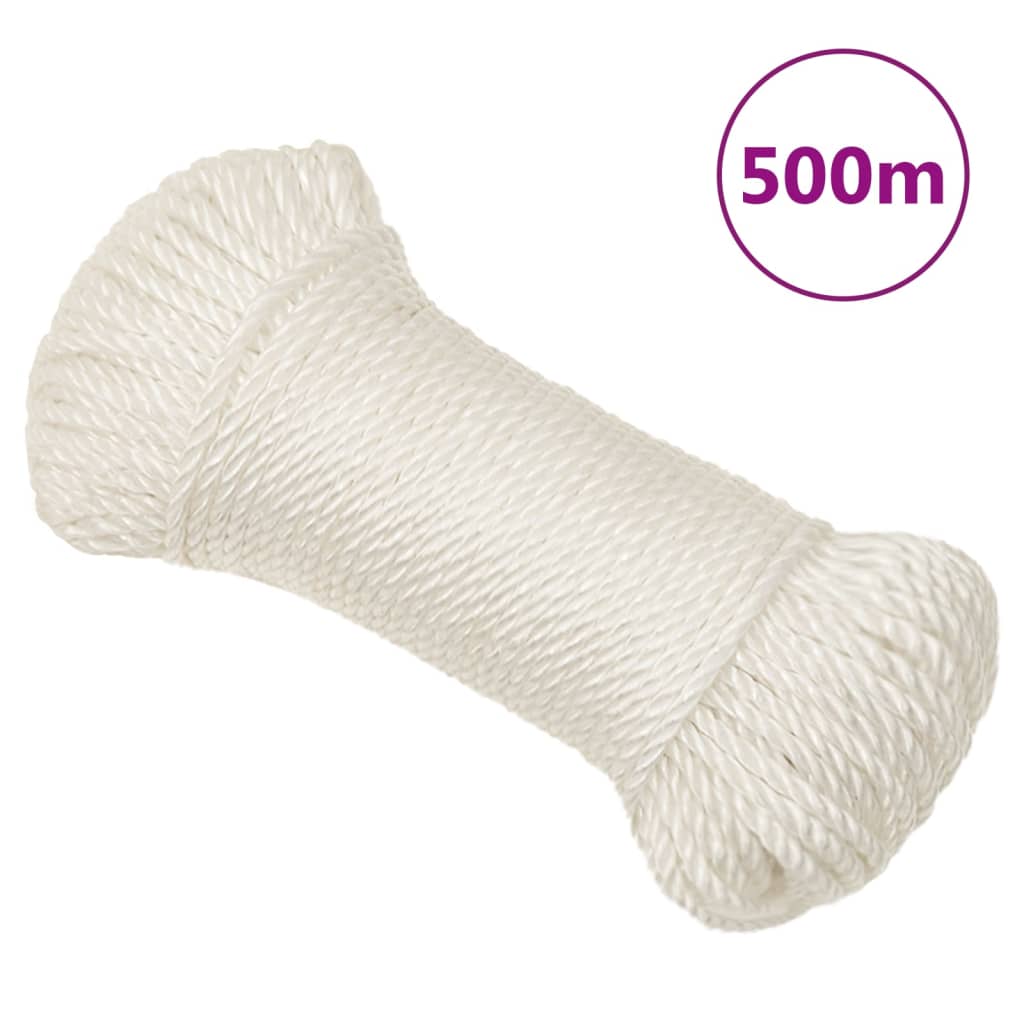 Vidaxx Arbeitsseil 8 mm 500 m Polypropylen weiß