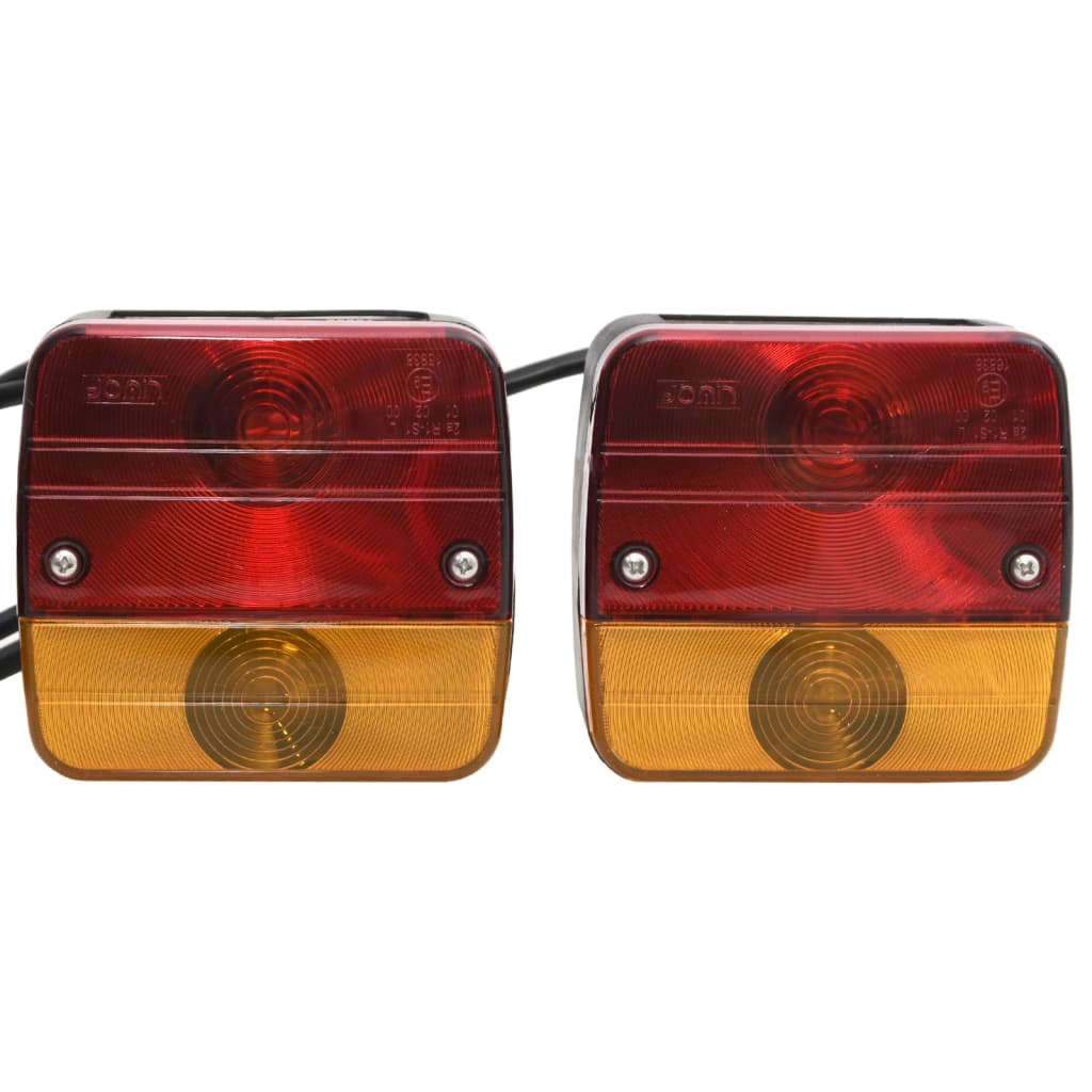Vidaxx Anhängerlampen 2 Stück klassische Glühbirne 12 V 10,5x5x9,5 cm rot