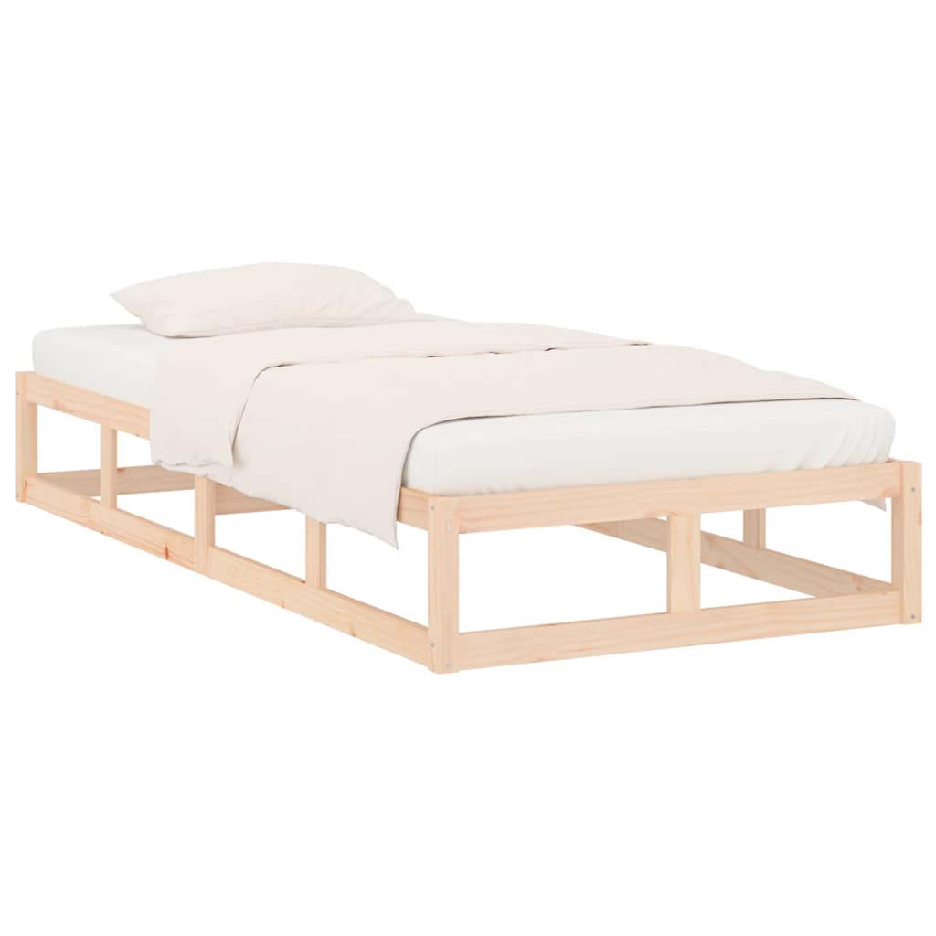 Vidaxl bedframe massief hout 75x190 cm