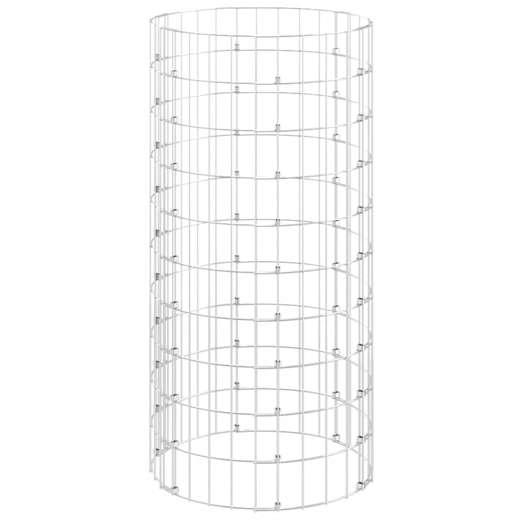 Vidaxx Kompostbehälter ø50x100 cm aus verzinktem Stahl
