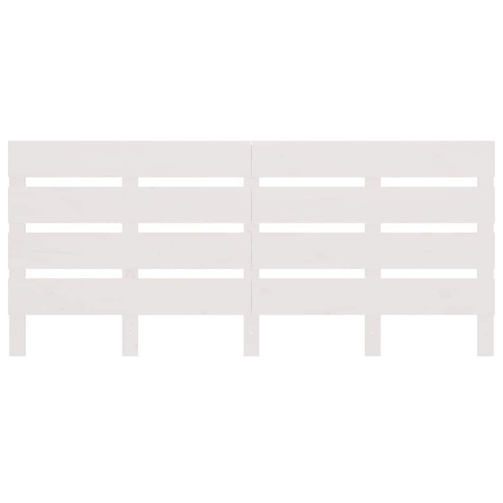 Vidaxl hoofdbord 200x3x80 cm massief grenenhout wit